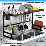 Escurridor de Platos sobre Lavaplatos+ Accesorios🧼