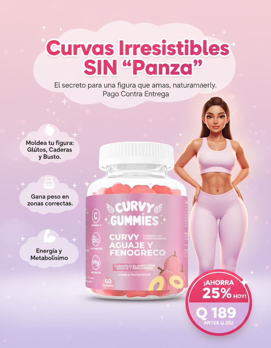 Curvy Gummies 🍑 – Vitaminas y superingredientes para tu figura y bienestar