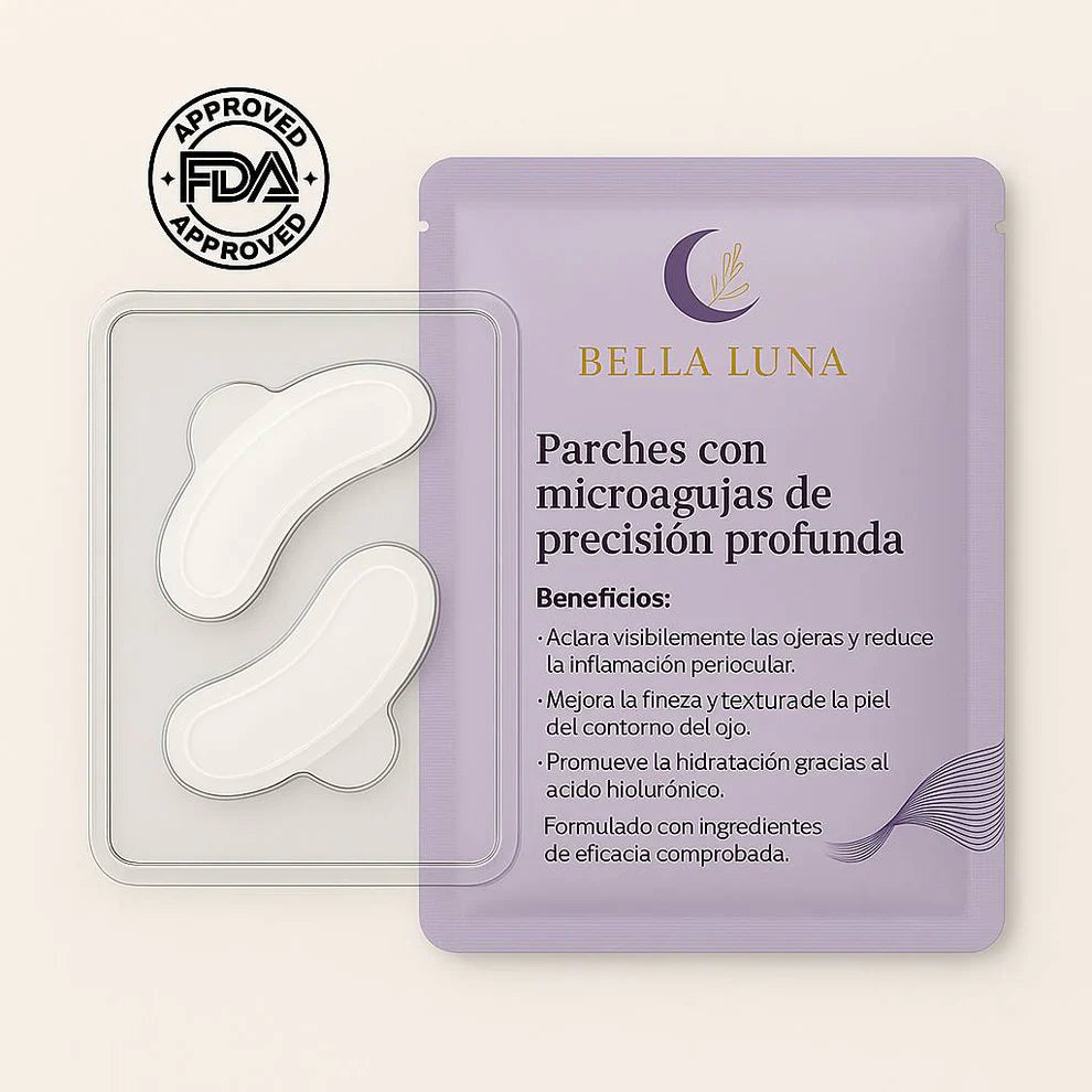 2X1/  Parches de Microagujas + Ácido hialurónico para ojeras, bolsas y arrugas