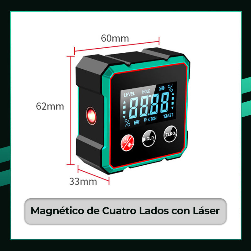 🔥 50 % DE DESCUENTO – Ángulo digital magnético con láser electrónico 📐✨