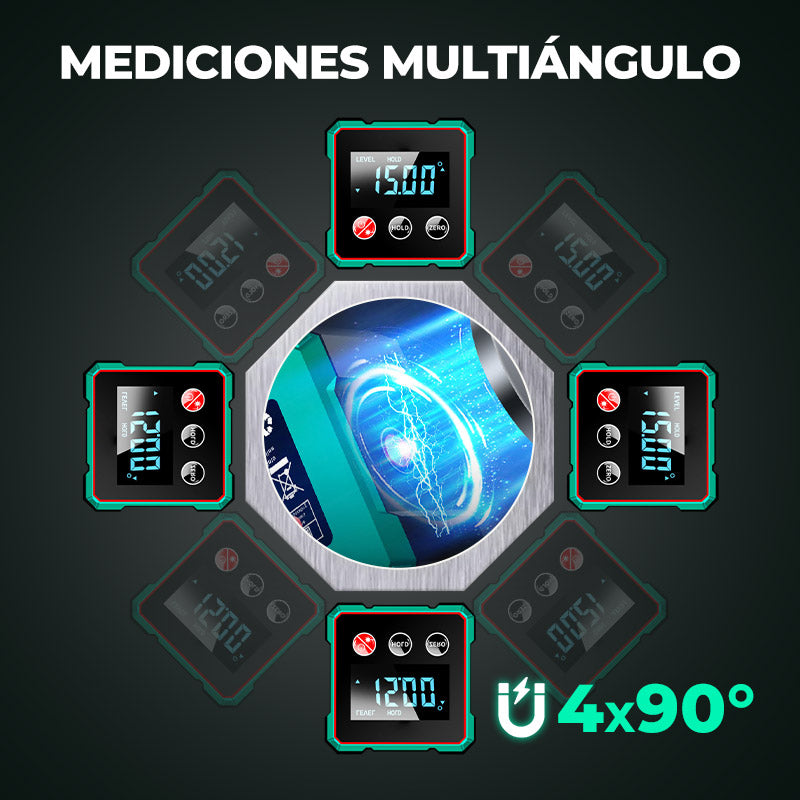 🔥 50 % DE DESCUENTO – Ángulo digital magnético con láser electrónico 📐✨