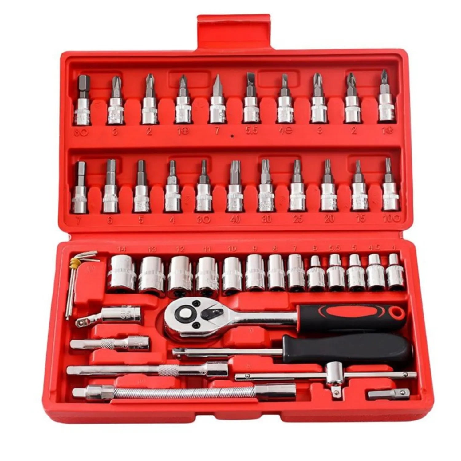 PowerGear Pro 46™ - Juego De Dados Llave En Cromo Vanadio - Alta resistencia