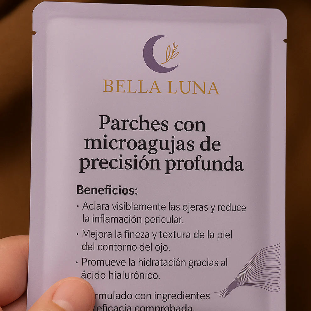 2X1/  Parches de Microagujas + Ácido hialurónico para ojeras, bolsas y arrugas