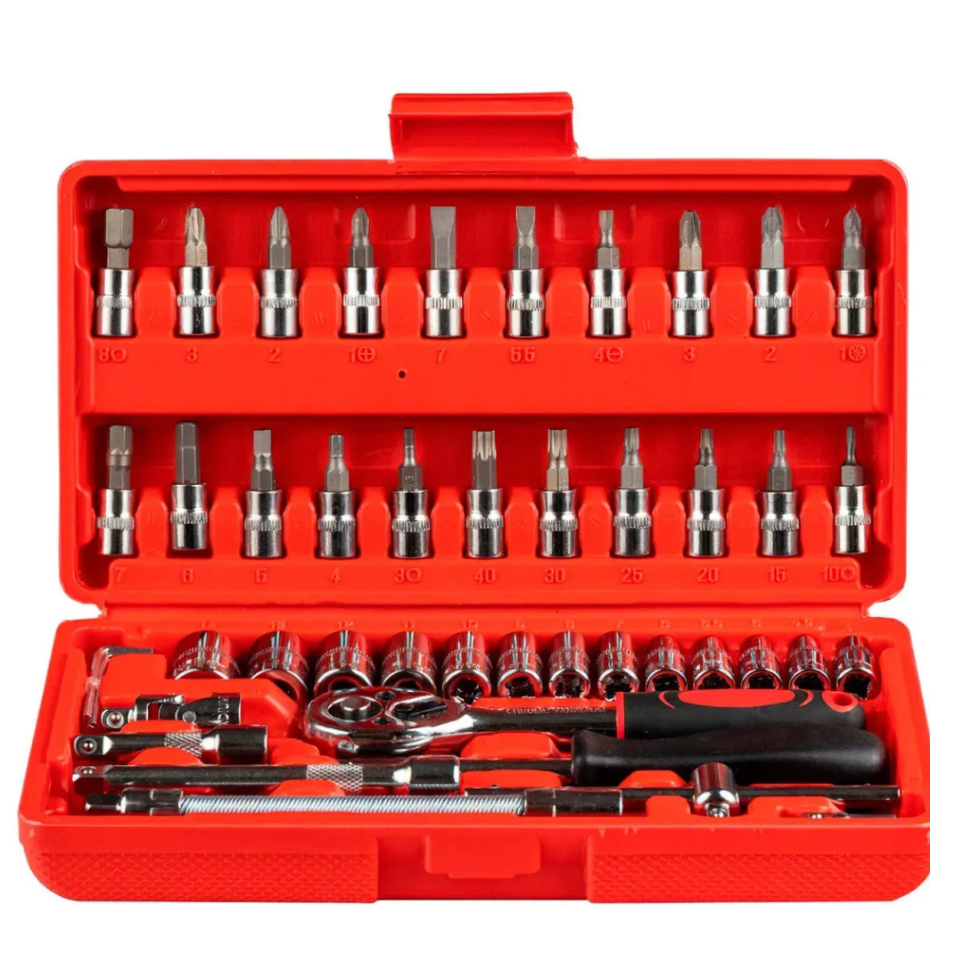 PowerGear Pro 46™ - Juego De Dados Llave En Cromo Vanadio - Alta resistencia