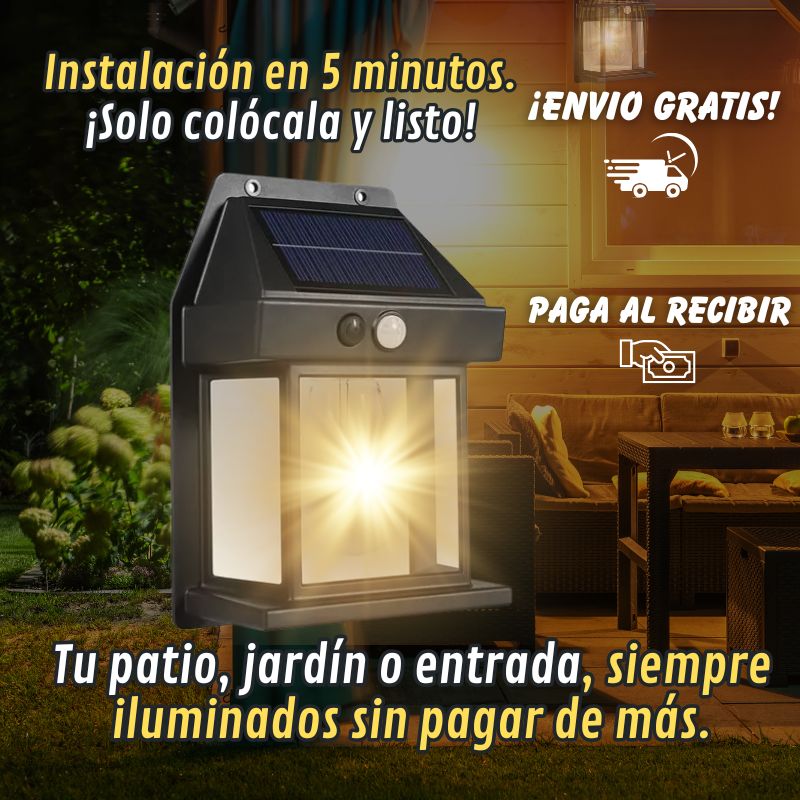 LAMPARA SOLAR CASITA (PACK X 3 UNIDADES)