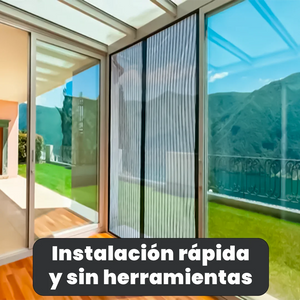 Cortina Mosquitera EcoScreen – Instalación Sin Herramientas, Cierre Magnético, Ideal para Mascotas y Niños