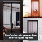 Cortina Mosquitera EcoScreen – Instalación Sin Herramientas, Cierre Magnético, Ideal para Mascotas y Niños