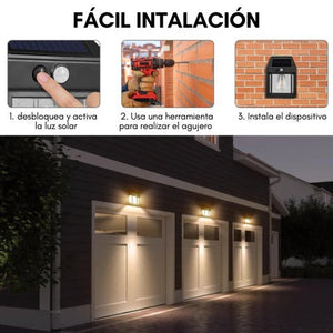 LAMPARA SOLAR CASITA (PACK X 3 UNIDADES)