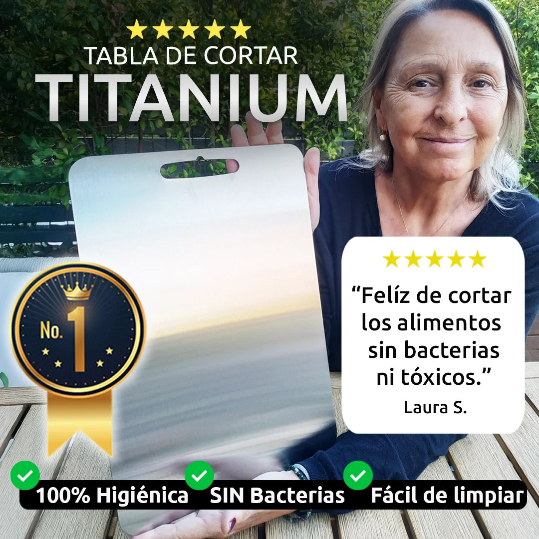 Titanio Puro™ - Tabla de Cortar de Titanio