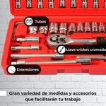 ToolMaster Pro 46 piezas:🧰🔧💪 Juego de Llaves de Vaso en Acero de Vanadio